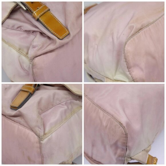 PRADA Backpack Nylon Pink Silver Auth MY315 - Picture 15 of 15